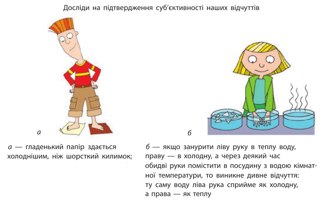 Відчцття температури тіл