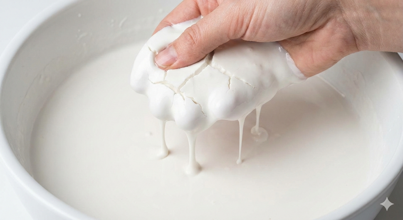 суміш крохмалю та води, яку часто називають «ооблек»