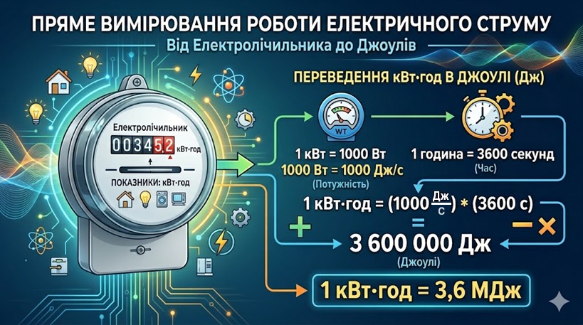 Пряме вимірювання роботи струму