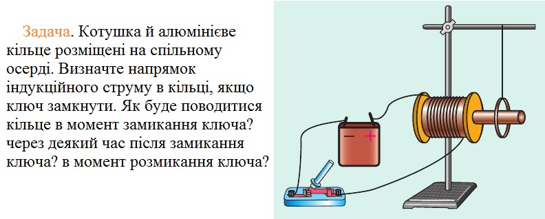 Задача на напрямок індукційного струму