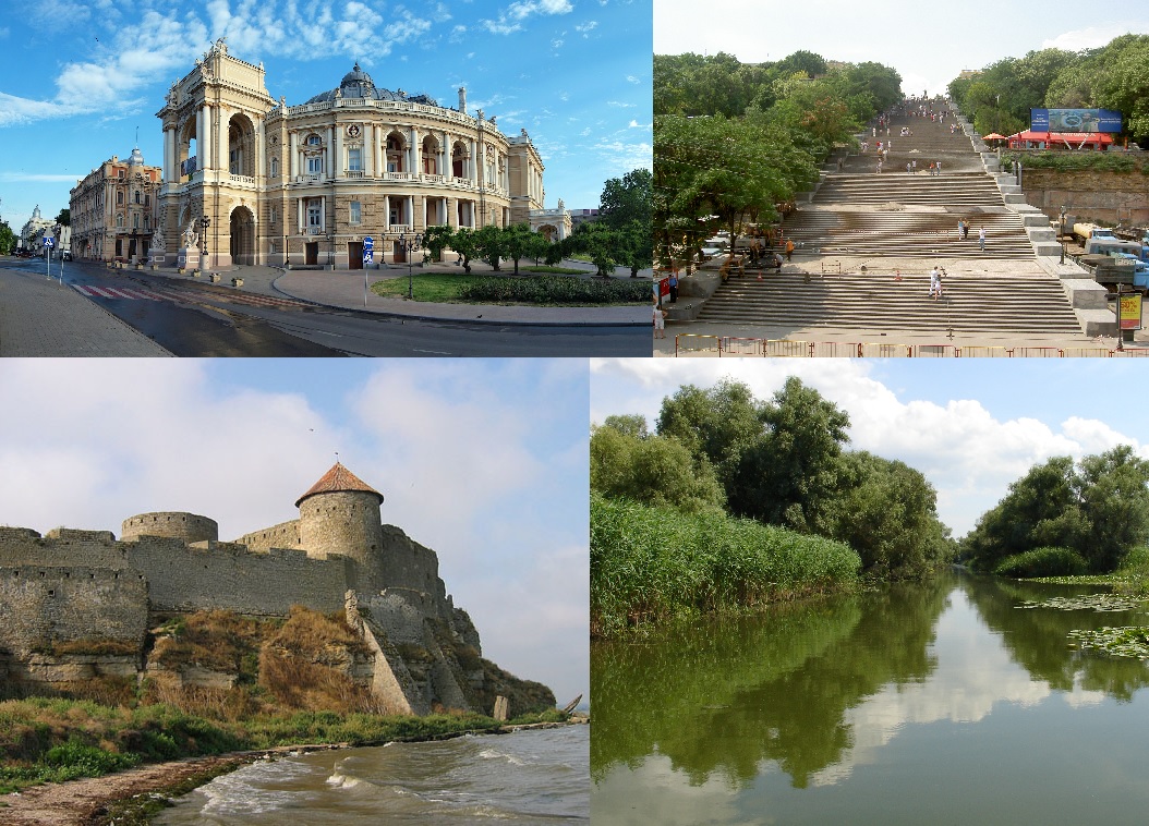 Одеський оперний, Потьомкінські сходи, Аккерманська фортеця, Дунайський заповідник